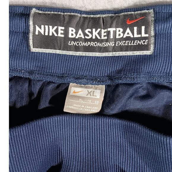 Nike Basketball Shorts XL Blue UNC Tar Heels Style Vintage Mesh Satin Trim 2000s - Picture 7 of 8